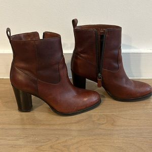 Cole Haan brown booties